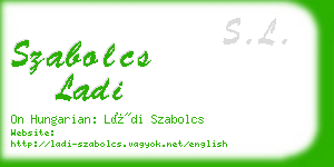 szabolcs ladi business card